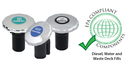 EPA Compliant Diesel, Water & Waste Deck Fills