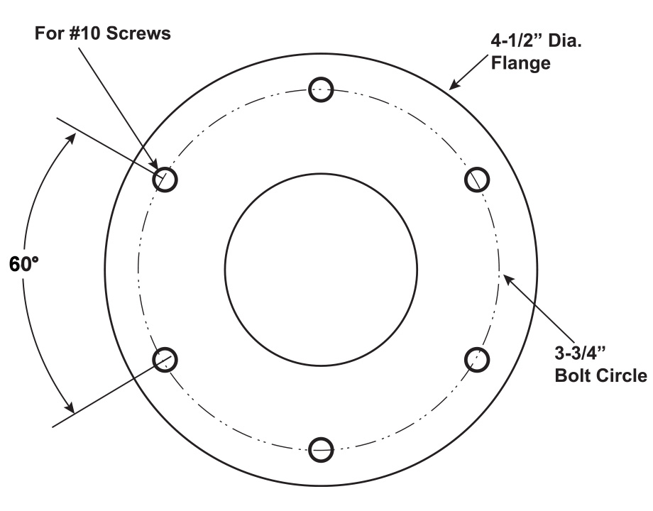 Fig. No. 0529 Flange Diagram