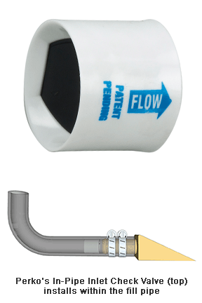 In-Pipe Inlet Check Valve eliminates wellback and leak points